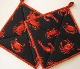 Pot Holders - Crabs
