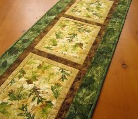 Quilted Table Runner Nature's Beauty