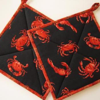 Pot Holders - Crabs