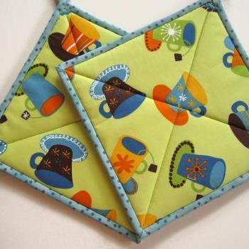 Pot Holders - Coffee and Tea
