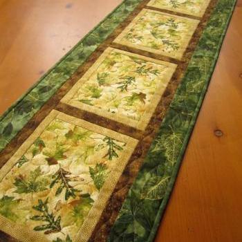 Quilted Table Runner Nature's Beauty